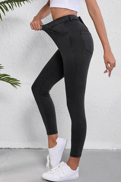 High Waist Jeans with Pockets Trendsi 67ecf084-4ce1-46f1-83b6-87d74a895ed9-Max