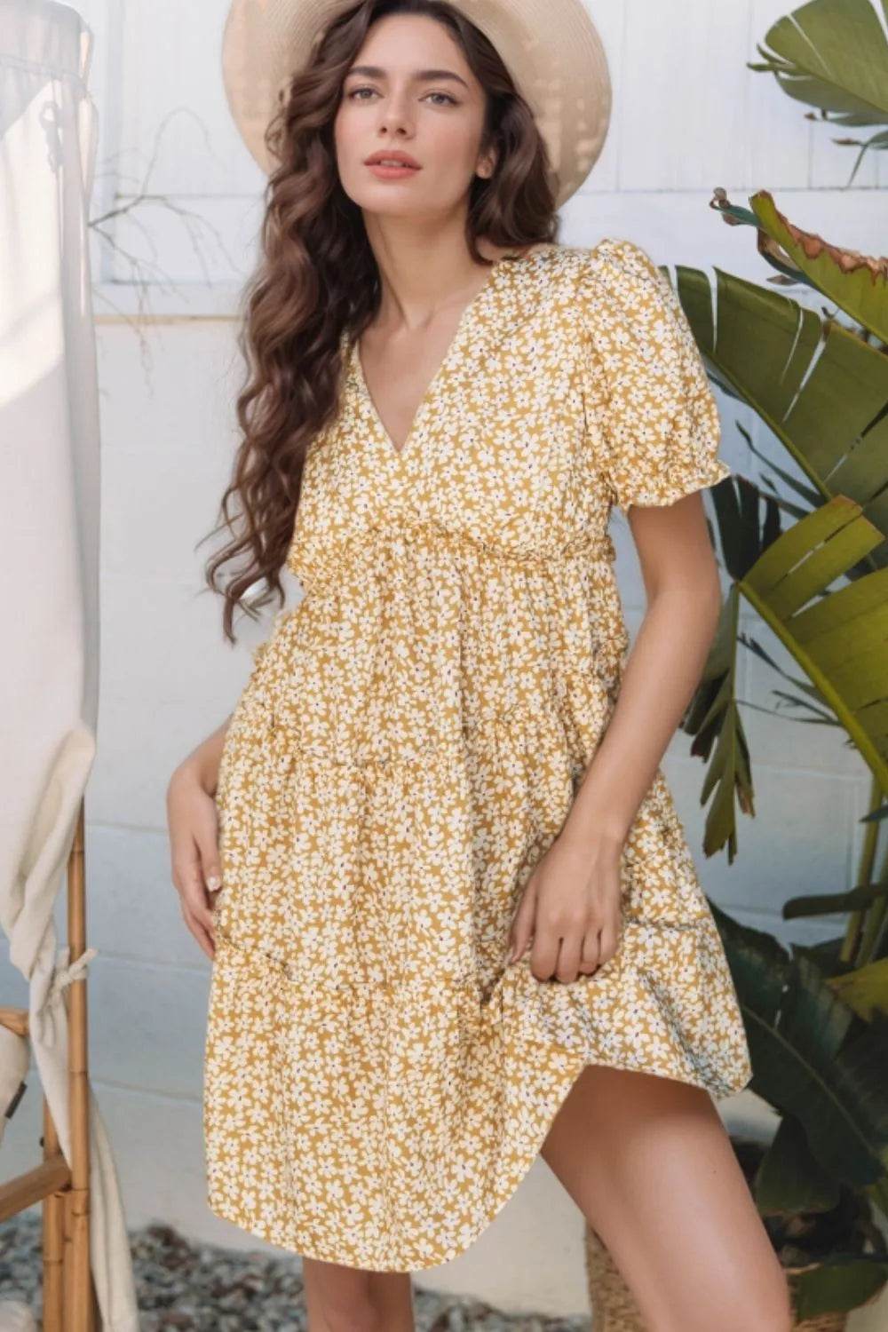 Floral Short Sleeve Surplice Frilly Tiered Mini Dress Trendsi 67fc280f-b4e5-488b-87e7-c42ca5ce96bb-Max-Origin
