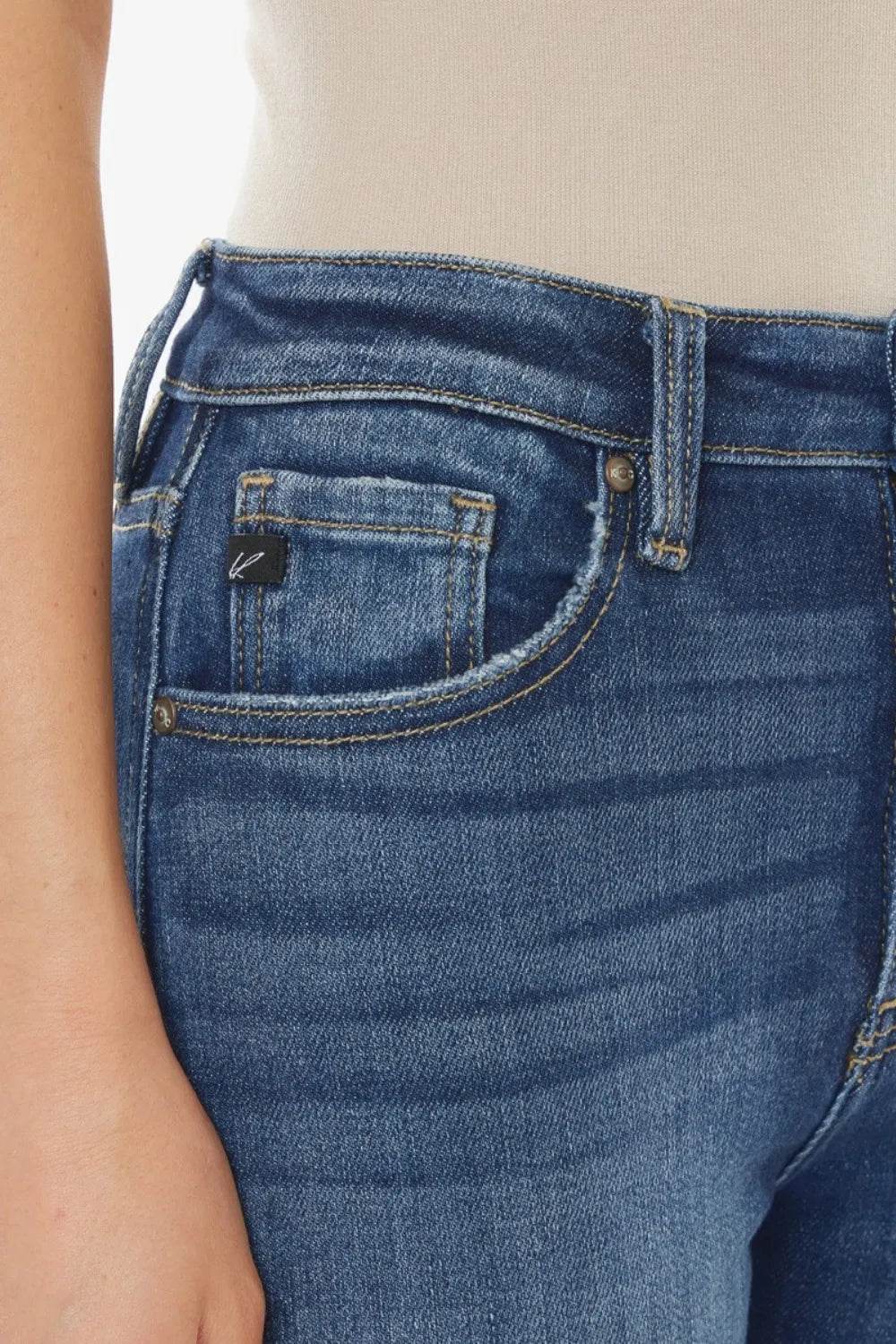 Kancan Raw Hem High Waist Cropped Jeans Trendsi 68150d6b-adb1-42a2-a2fc-b580fe7cb5af-Max
