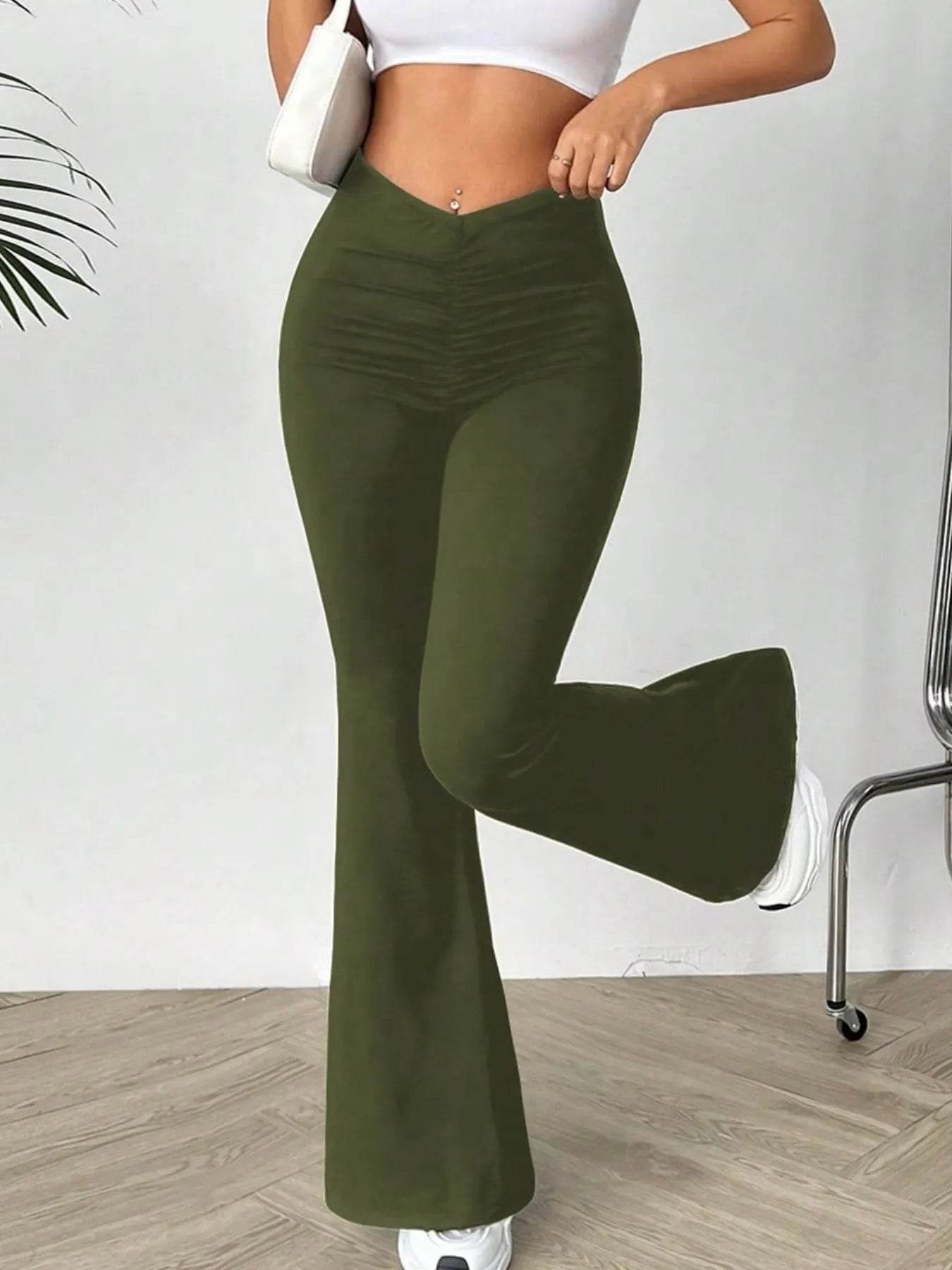 High Waisted Flare Pants Trendsi 68292a42-2fed-4941-bdd6-39e30770df22-Max-Origin
