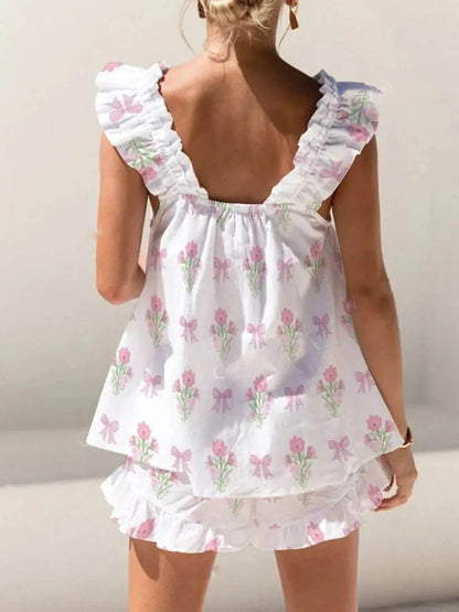 Ruffled Striped Tank and Shorts Set Trendsi 684c9219-df66-458f-acc3-f54b4524edc0-Max-Origin