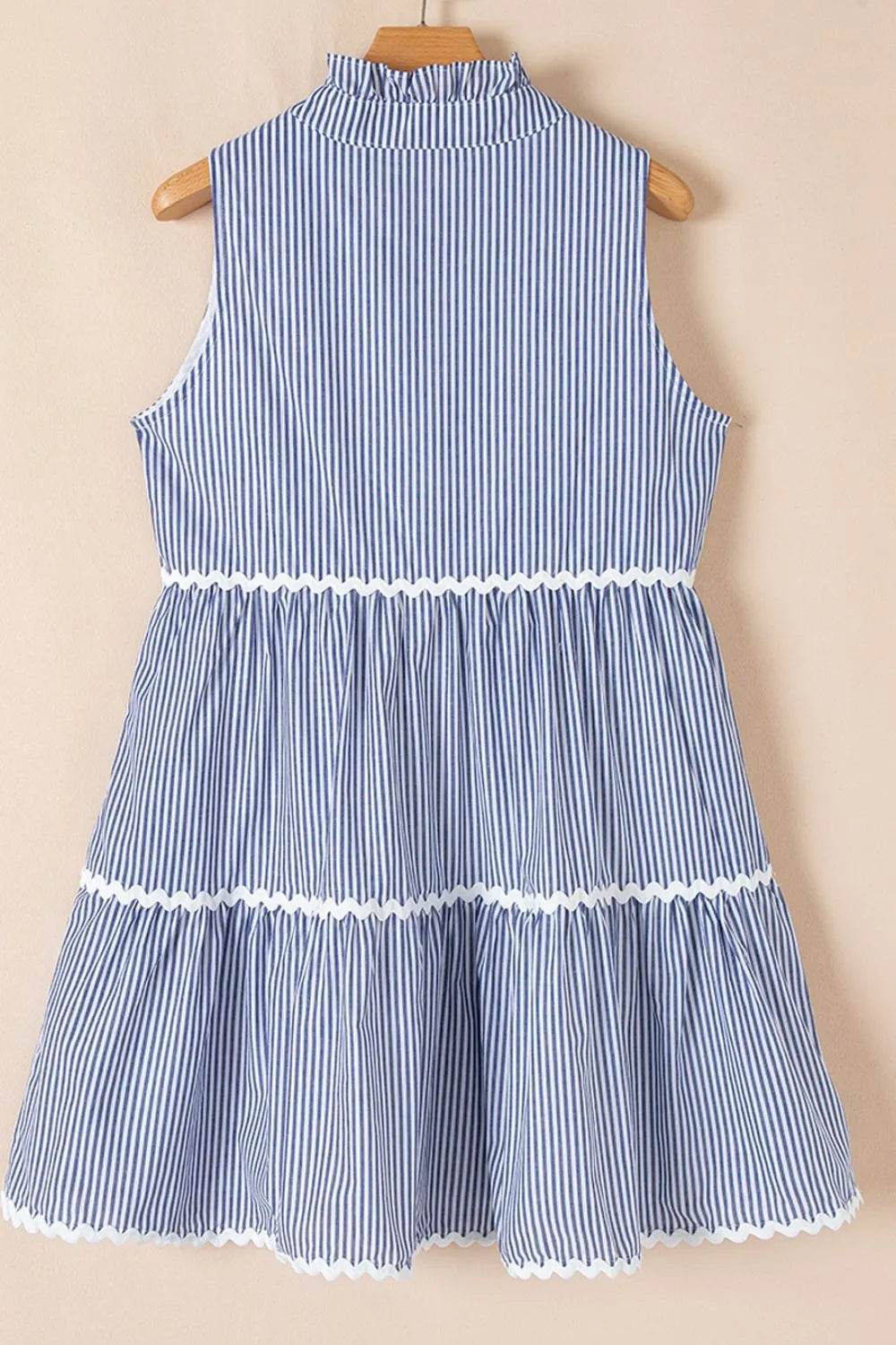 Stripe Sleeveless Notched Ric Rac Mini Dress Trendsi 6865ebb3-930c-439f-a288-ae01b79734bf-Max-Origin