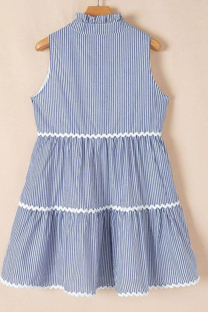 Stripe Sleeveless Notched Ric Rac Mini Dress Trendsi 6865ebb3-930c-439f-a288-ae01b79734bf-Max-Origin