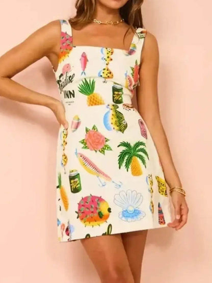 Printed Square Neck Summer Mini Dress Trendsi 686d72bf-86e2-41d6-acff-b75312615545-Max-Origin