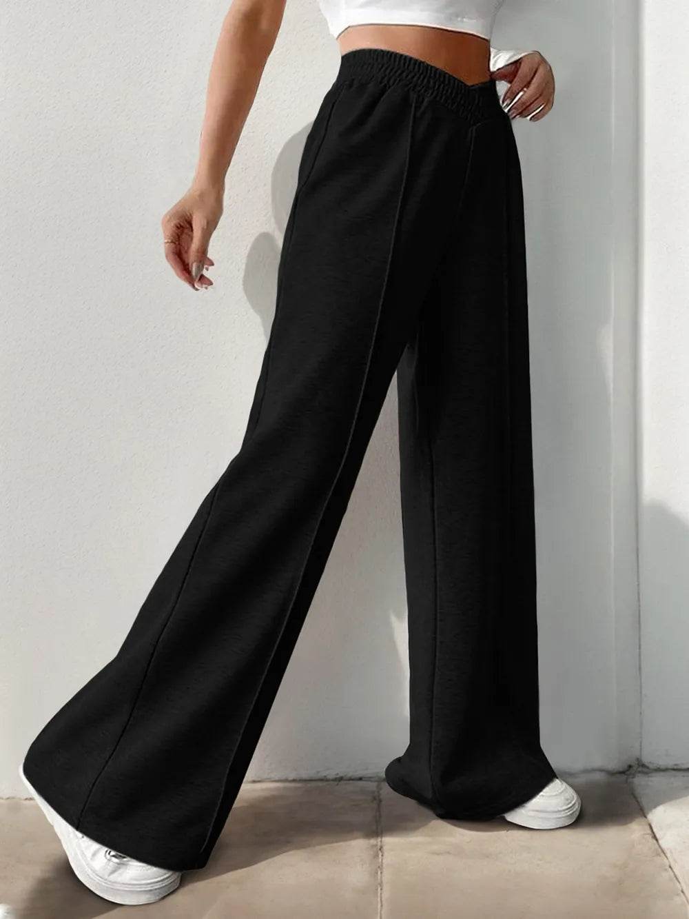 Elastic Waist Wide Leg Pants Trendsi 692a2f1a-9352-4a67-914b-4050325a71ae-Max