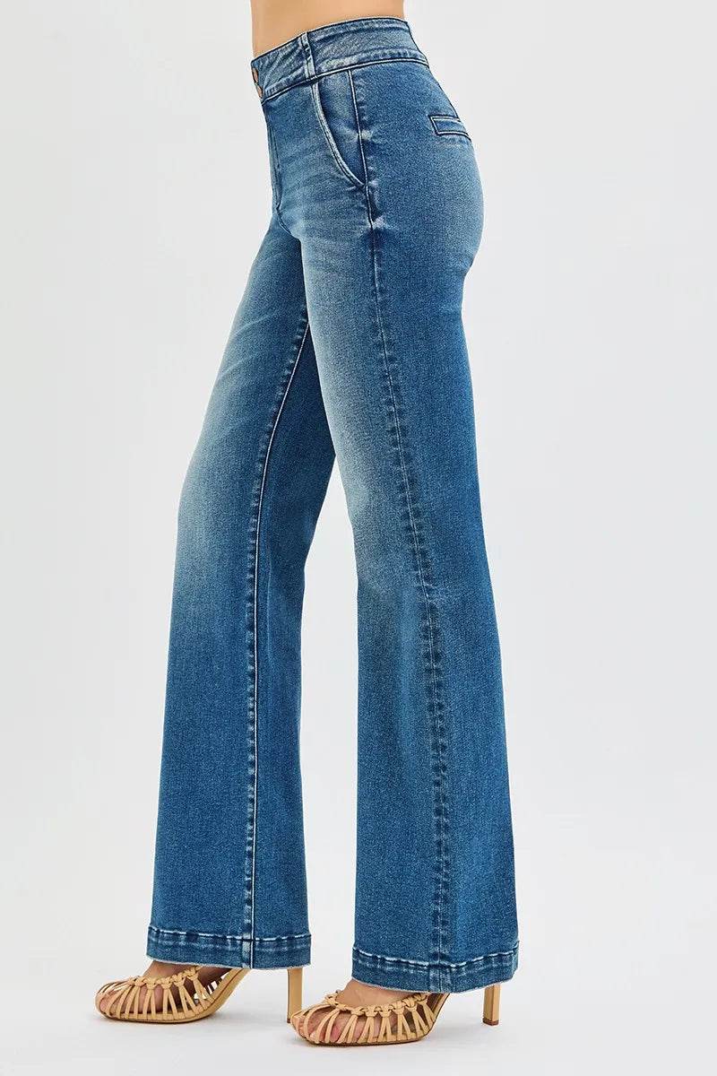 RISEN Full Size Tummy Control High Rise Bootcut Jeans with Double Button Waistband Plus Size Trendsi 693c4608280e45a088dc133b2bb4bb98-Max-Origin