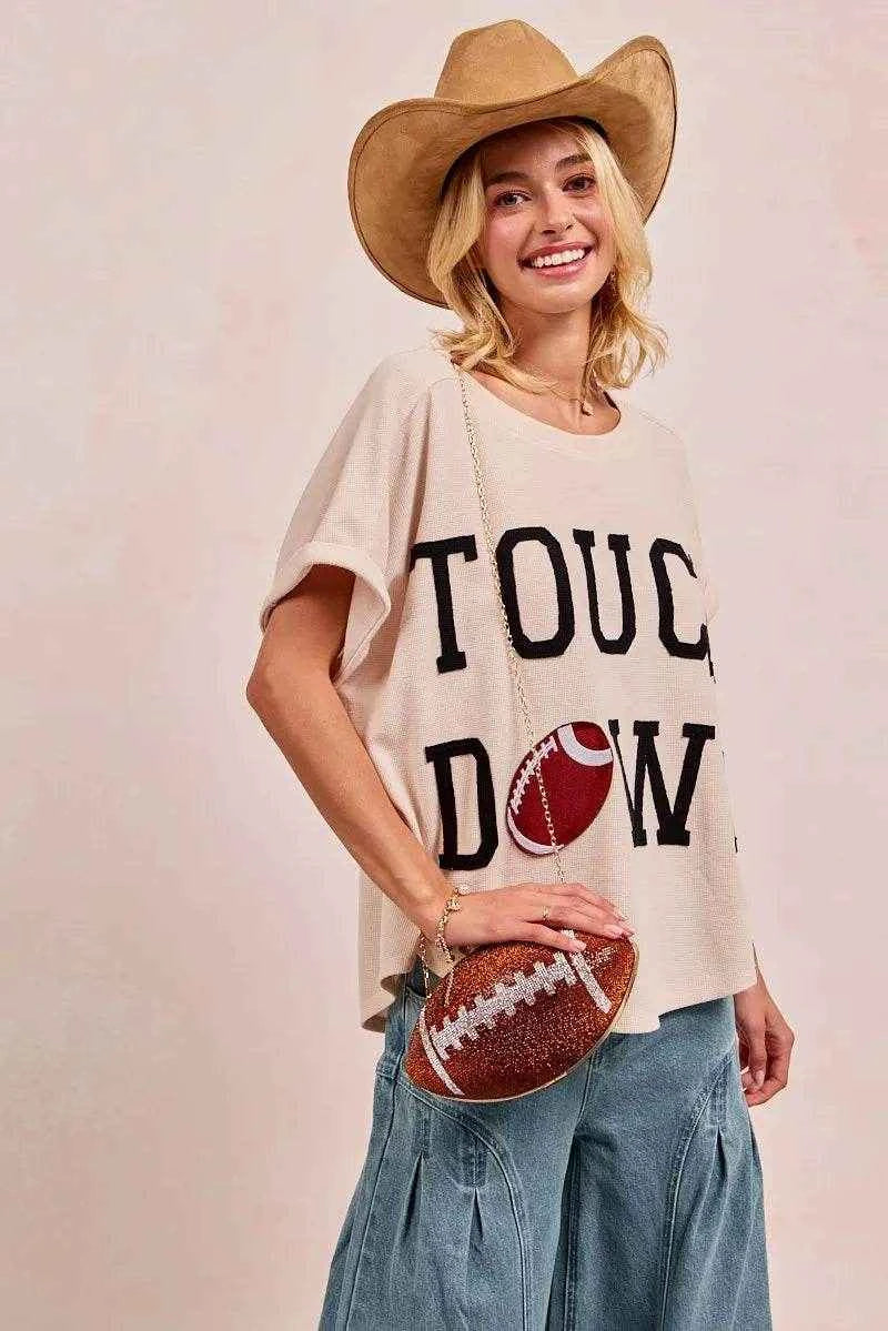 BiBi Game Day Touchdown Letter Patches Waffle Short Top Trendsi 69611ee855ae44af809f20a00c9d184f-Max-Origin