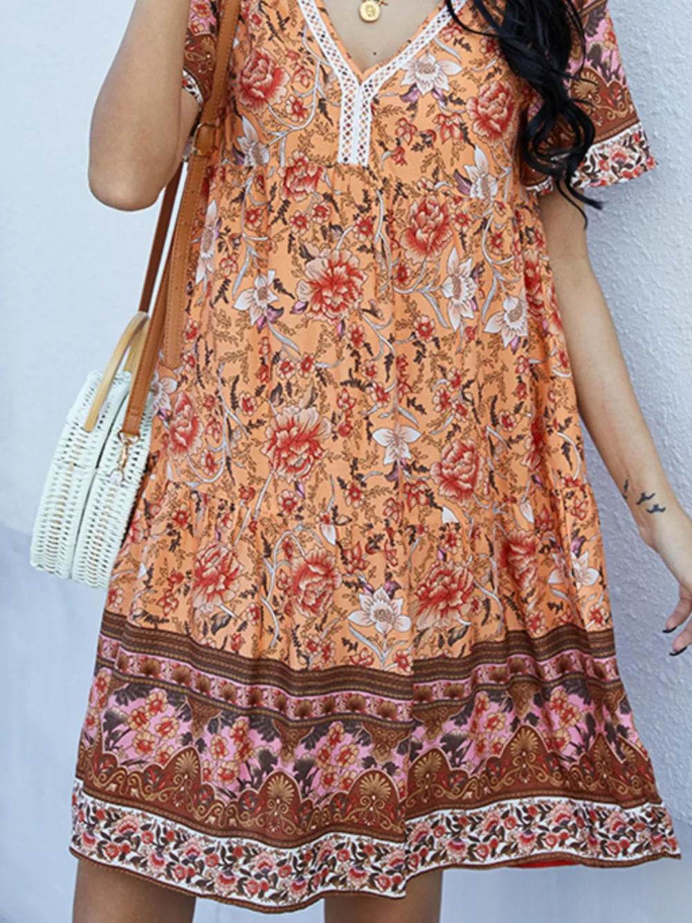 Floral Print V-Neck Summer Dress Trendsi 6994317a-d6c1-4b15-b368-582d6988ce83-Max