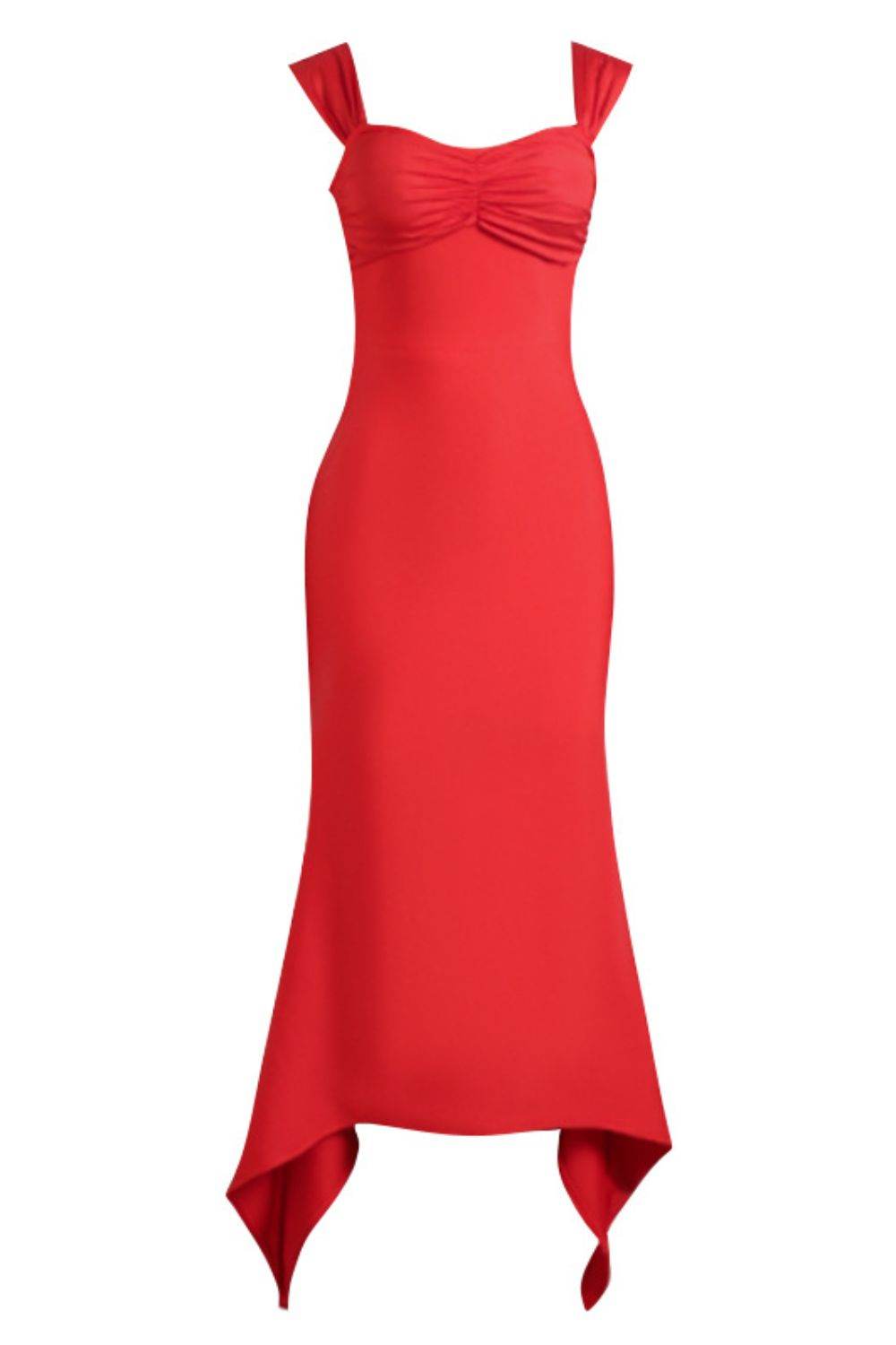 Ruched Sweetheart Neck Hem Detail Dress Trendsi 69a4da09f6e6498eb4325588d5c103e5-Max
