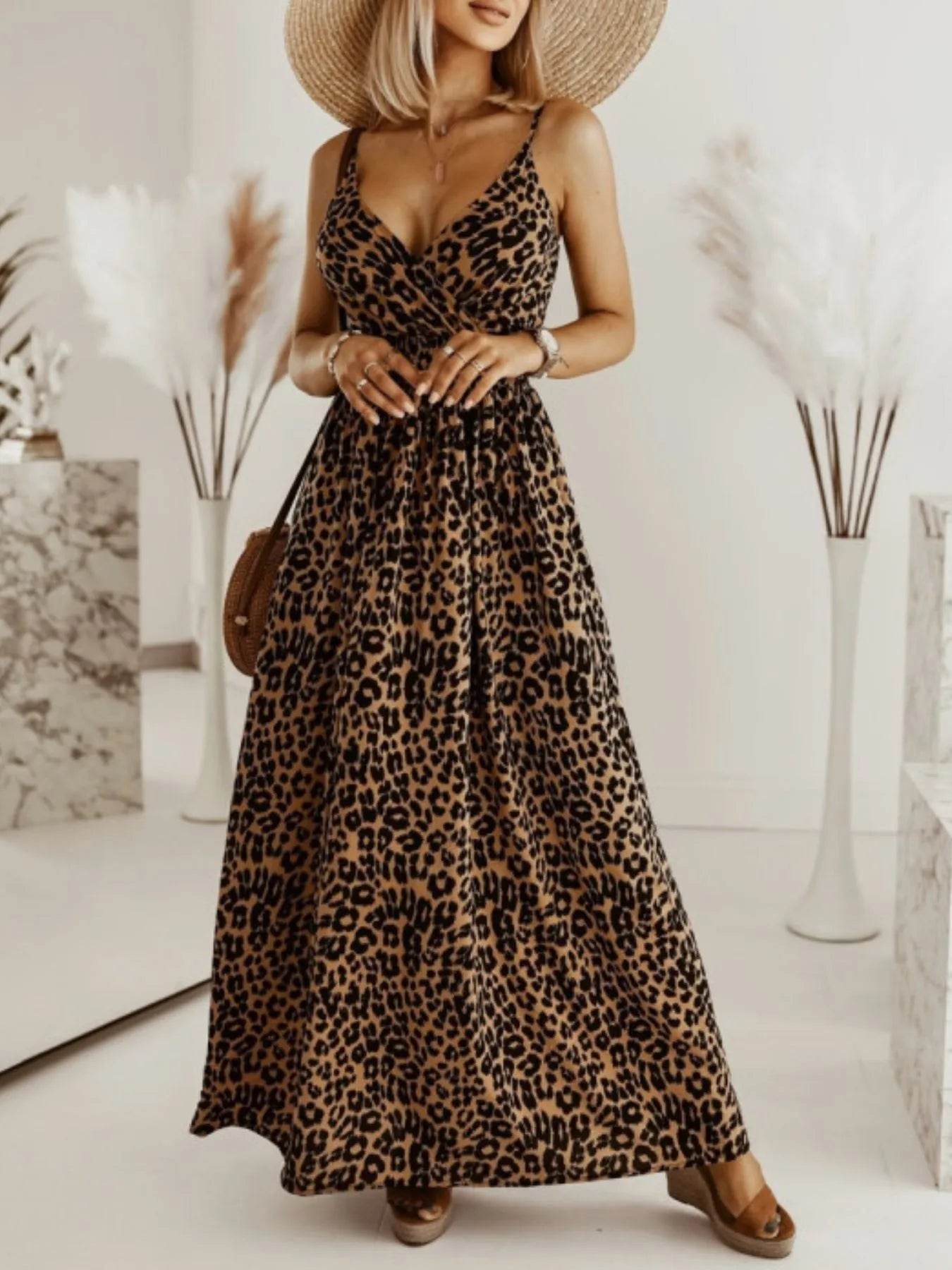 Leopard Print Spaghetti Strap Summer Maxi Dress Yellow Leopard Print Trendsi 69c721f3-f9b1-4f9e-8997-7a8e9533749a-Max-Origin