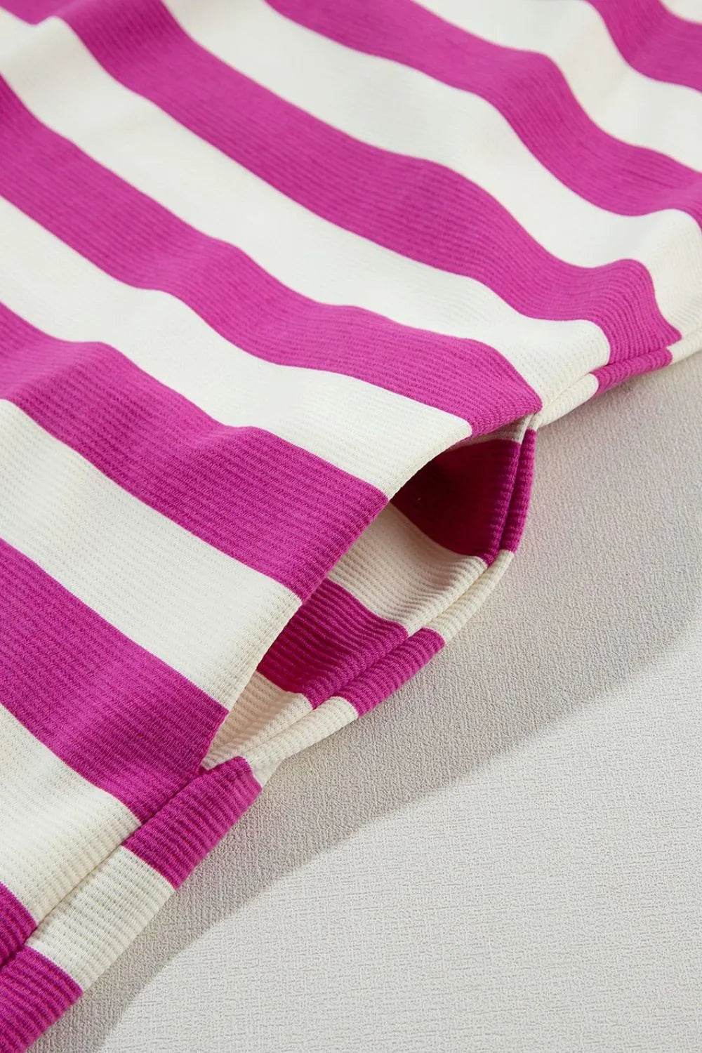 Stripe Cap Sleeve Pocketed Shift Tee Dress Trendsi 6a008aee-91df-4bdc-bd74-b04bf591fa65-Max-Origin