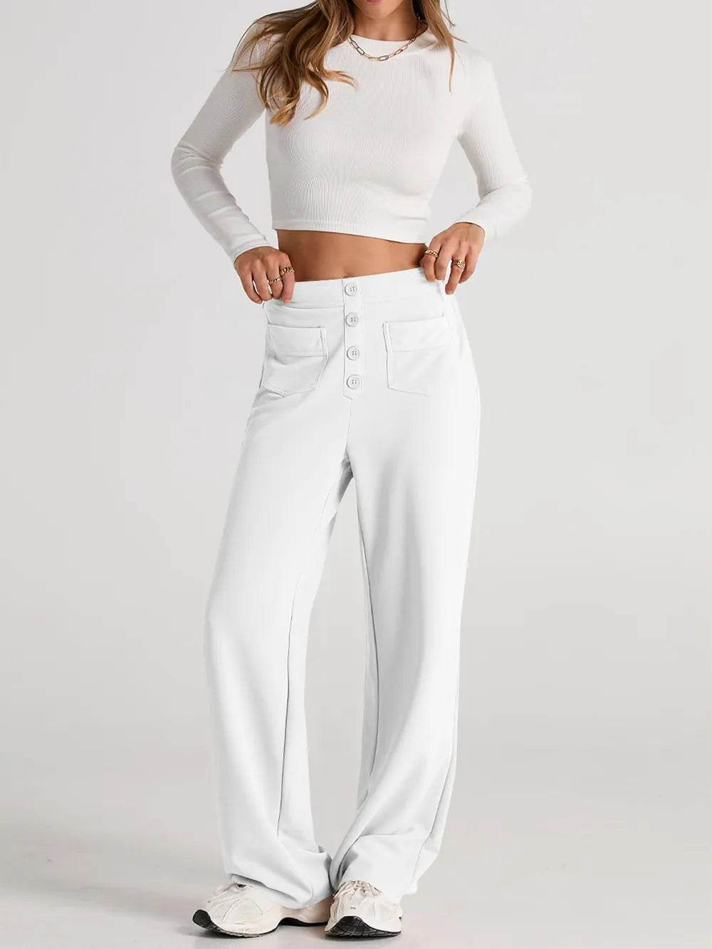 High Waist Wide Leg Pants Trendsi 6b2cbf42-f760-48de-8b47-5cddaedd45f0-Max