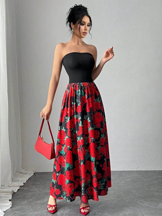 Floral Tube Maxi Dress Trendsi 6b3b2ed1-03b3-4019-8bbb-c9328257b476-Max-Origin