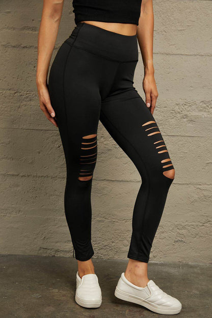 Wide Waistband Distressed Slim Fit Leggings Trendsi 6bbf93d349754193b902bd49467cbdcd-Max