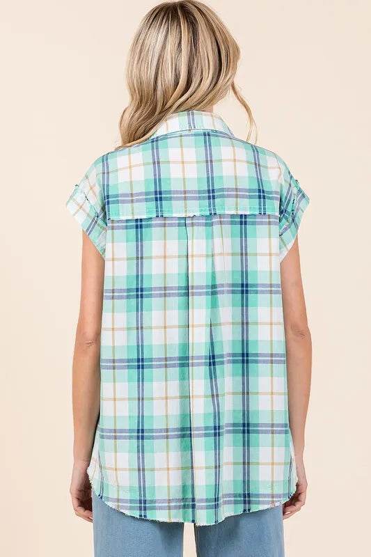 Mittoshop Mineral Wash Plaid Button Down Shirt Trendsi 6bc836cb-baac-46c1-85c0-058c138a8016-Max
