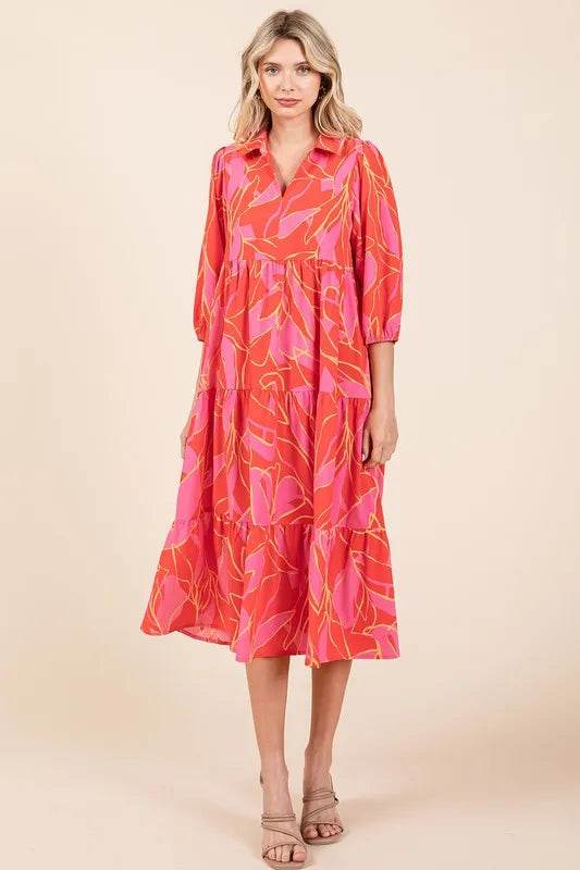 Mittoshop Tiered Printed Collared Neck Midi Dress Trendsi 6bcf25d3-694d-465e-ab62-8936be6654b0-Max
