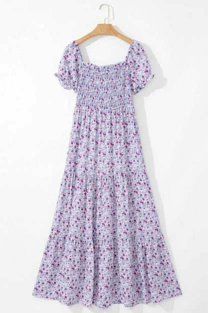 Tiered Floral Shirred High Waist Maxi Dress Trendsi 6bd7554b-b256-403a-94a7-9e4eef8105b7-Max-Origin