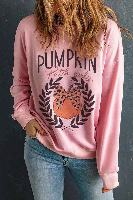 Pumpkin Round Neck Long Sleeve Sweatshirt Trendsi 6c0d4ed6-1892-4dc8-822c-f3a892abaf22-Max