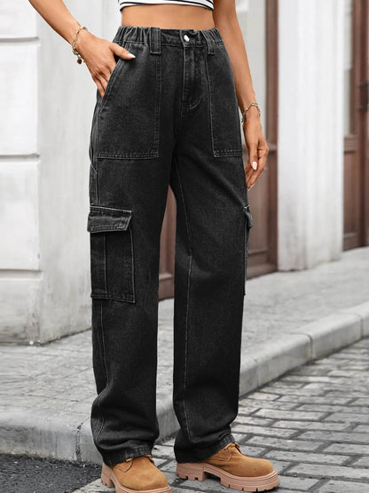 High-Waisted Cargo Jeans Black Trendsi 6c135dd132554b12ba416e2af0cc0660-Max-Origin