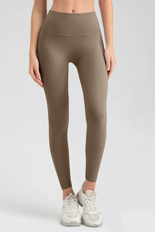 Wide Waistband Sport Leggings Camel Trendsi 6c34ff407a604394bac3f516ec9ab18d-Max