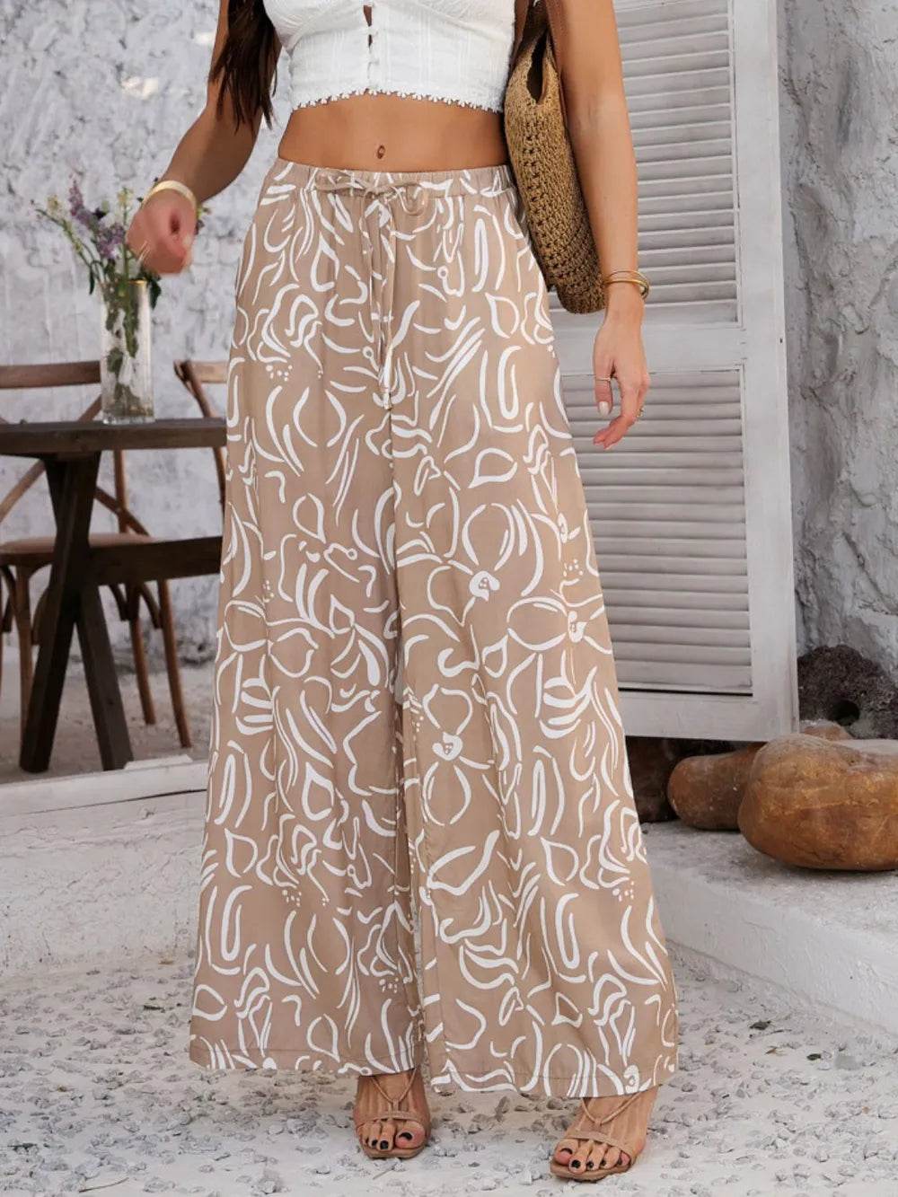 Devine Drawstring Printed Wide Leg Pants Trendsi 6c37bb2b-ce6a-4def-907c-a47e093f573e-Max