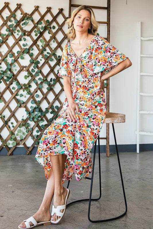 Lime 'N' Chili Floral Print Sweetheart Neck Tie Front Midi Dress Trendsi 6c3fd54a8a8f425498f87fb9838c4133-Max-Origin