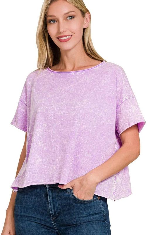 Zenana Washed Crew Neck Short Sleeve Crop Box Tee B LAVENDER Trendsi 6c7e6aab-0a3b-4fb9-b197-522cf86f2688-Max-Origin