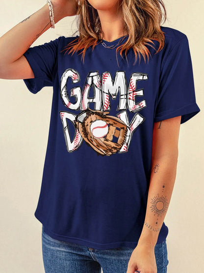 GAME DAY Graphic Short Sleeve T Shirt Trendsi 6c832cd68091474aa0e328edf74b16a4-Max-Origin