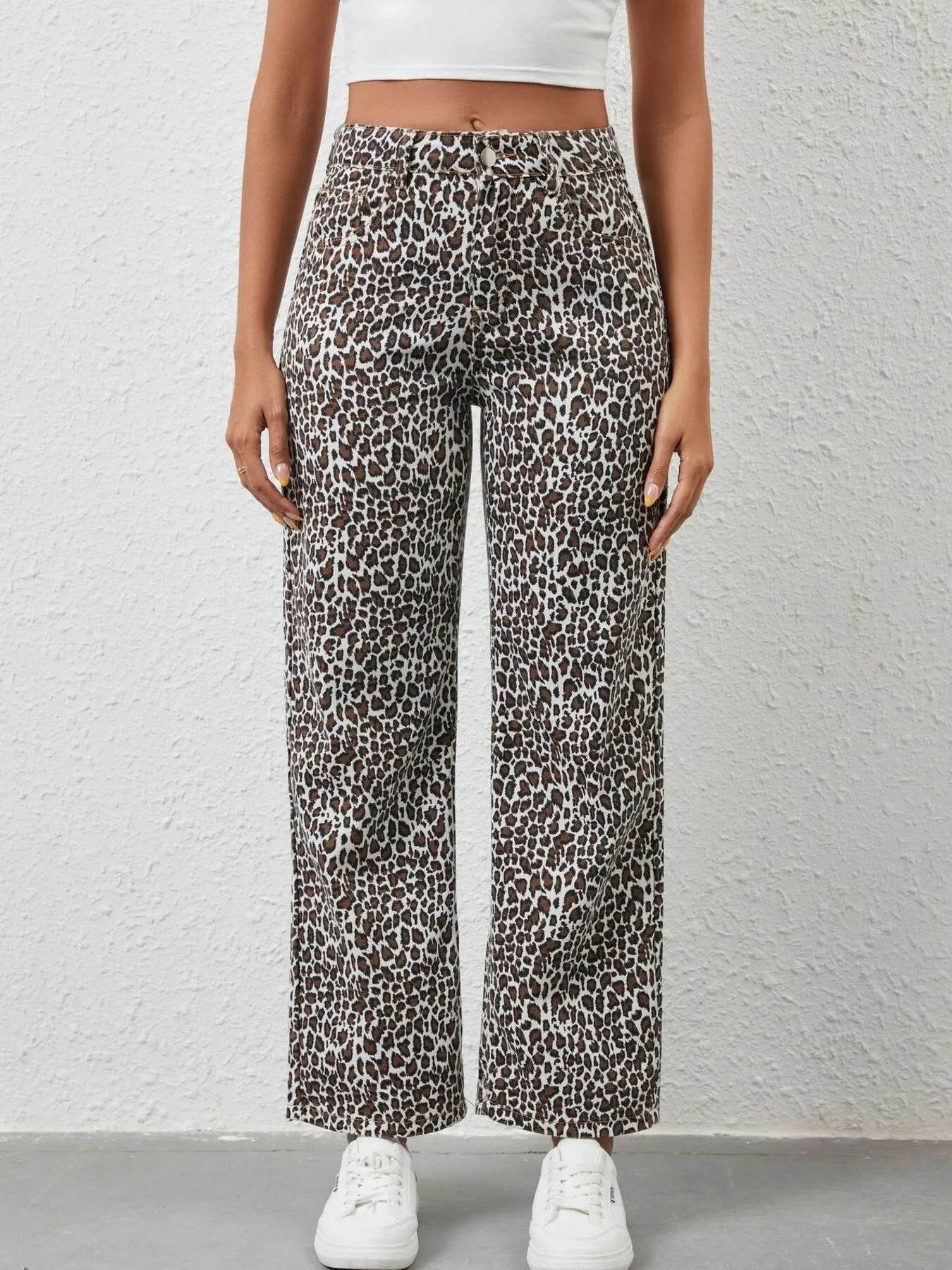 Leopard Print Wide Leg Jeans Trendsi 6ccbf86d88d34a3eb1abdb8467882703-Max-Origin