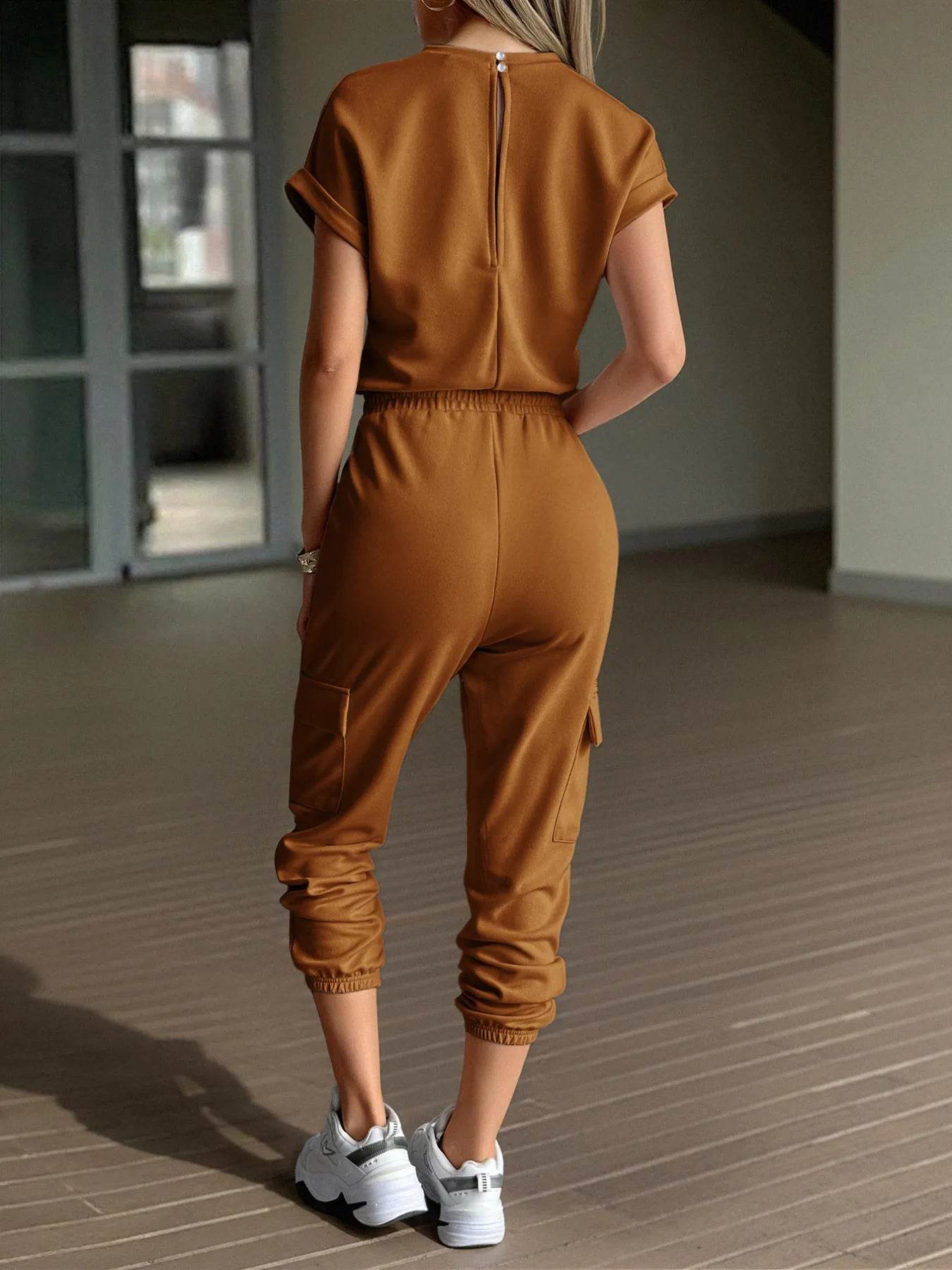Round Neck Short Sleeve Top and Pants Set Trendsi 6d367b71c64d4f91b9e7b9c82b6f0c61-Max-Origin