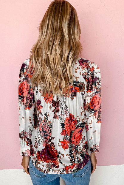 Floral Print Round Neck Long Sleeve Blouse Trendsi 6d76fba89cf84f559a0f3ba041007d95-Max