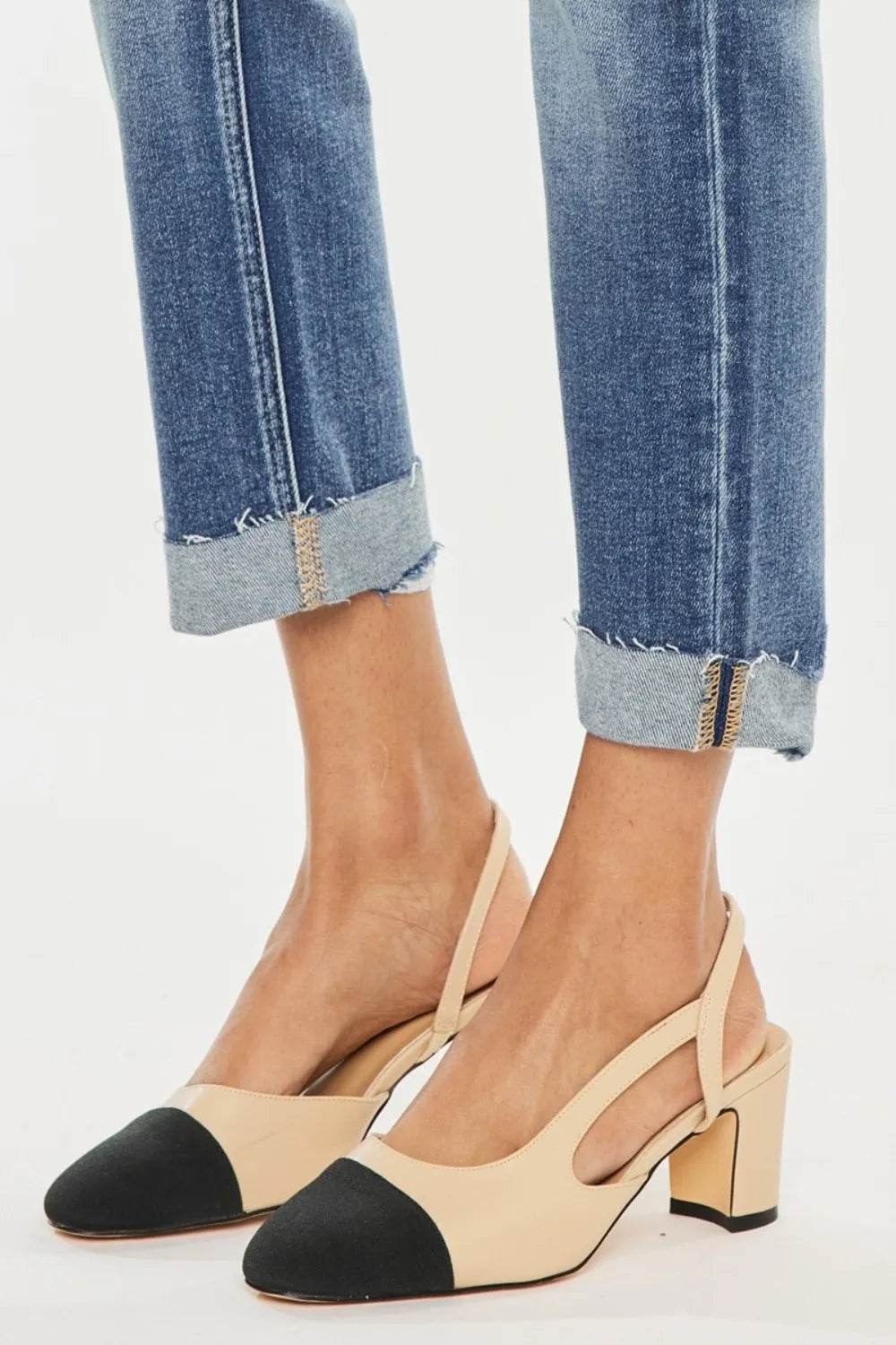 Kancan High Rise Cuffed Straight Jeans Trendsi 6d7cb76d-ae1b-4c61-9cd4-22e7031f38a3-Max
