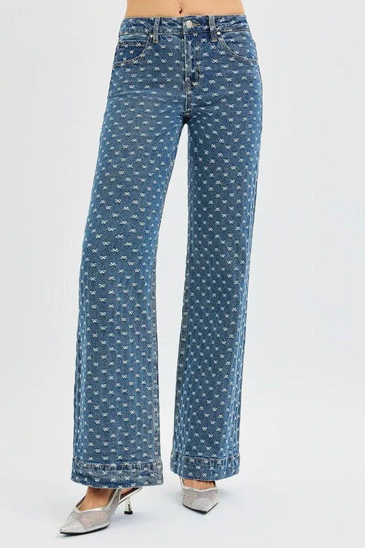 RISEN High Rise Wide Leg Bow Embroidered Jeans DARK Trendsi 6d90be75f495420e897e6653e9558fe2-Max-Origin