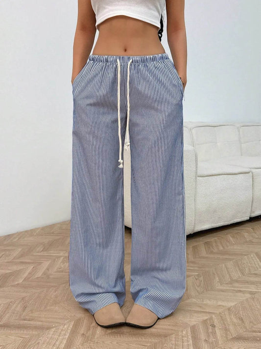 Drawstring Striped Wide Leg Pants Trendsi 6dcf9249381841f9ab84048bfaacd8d5-Max-Origin