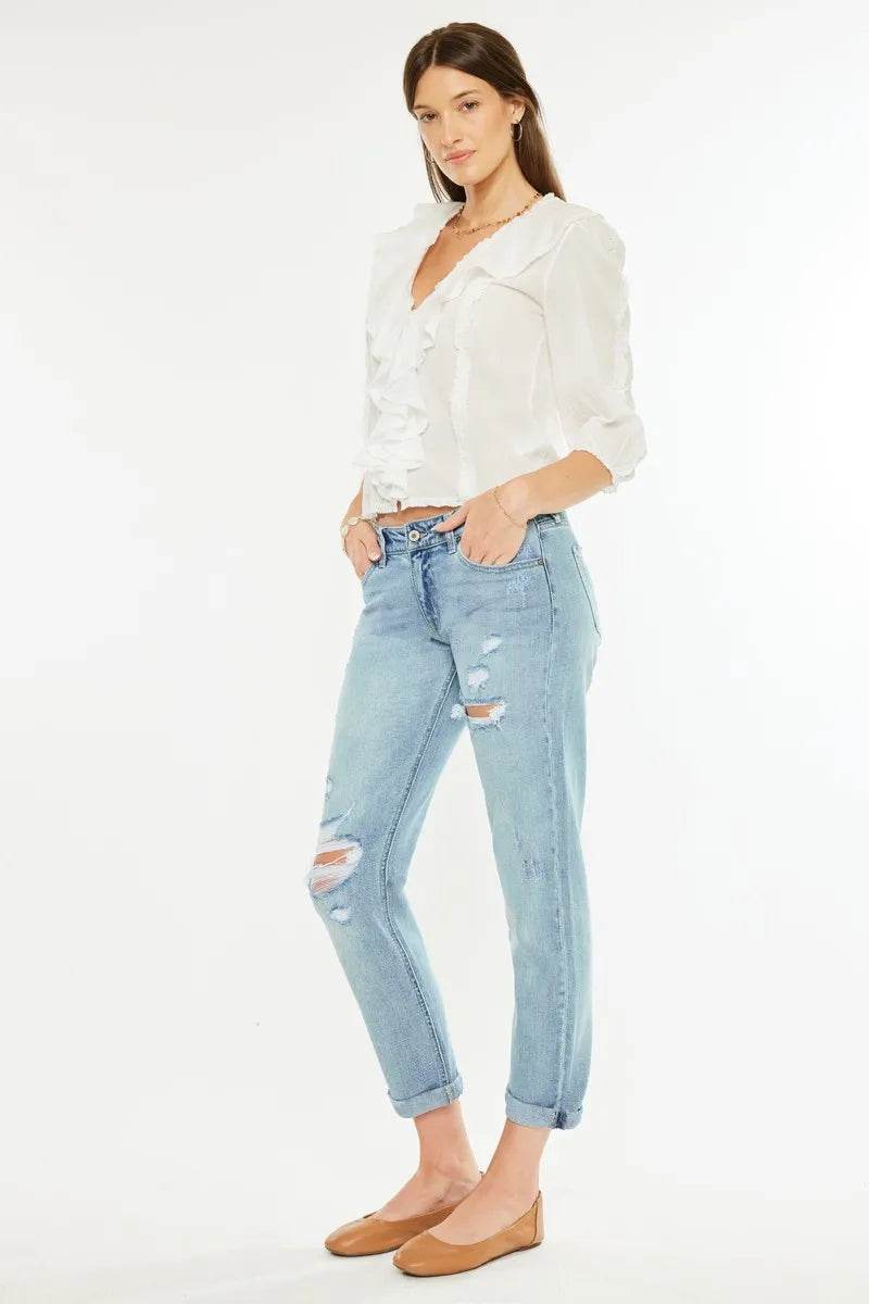 Kancan Mid Rise Distressed Boyfriend Fit Jeans Trendsi 6dd2b09543bf48fd829c9191eb22a0f1-Max-Origin