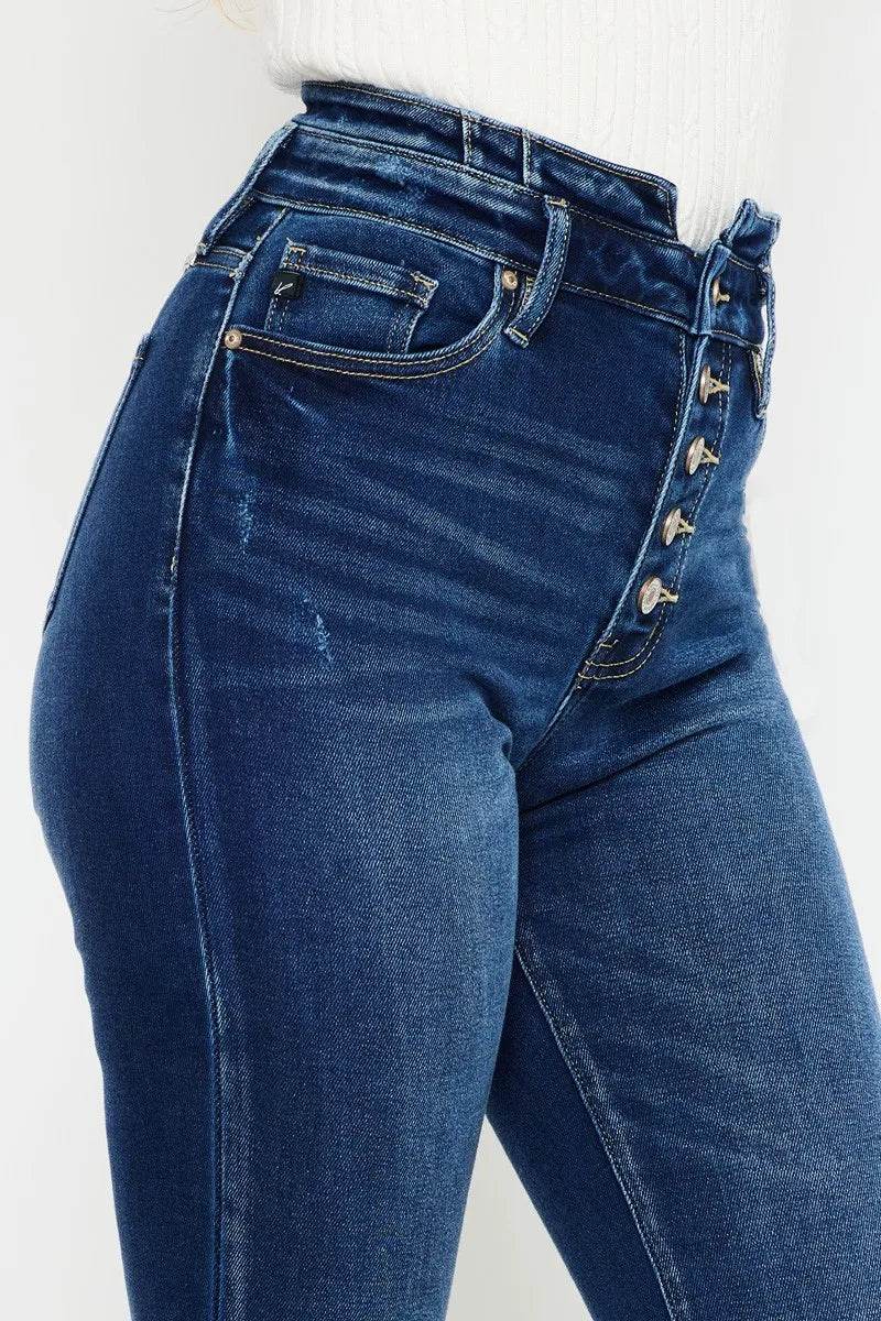 Kancan Button Fly High Rise Flare Jeans Trendsi 6e04b03f13354732ab053683bb3ab377-Max-Origin