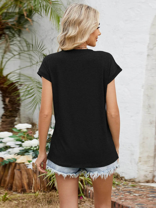 Relaxed Fit V-Neck T-Shirt Trendsi 6e15596c71fe45b2b764c6a397cc69cf-Max-Origin