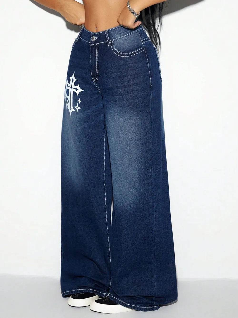 Cross Wide Leg Jeans Trendsi 6e1c7edc-7c13-4968-be7c-e494471aa46e-Max