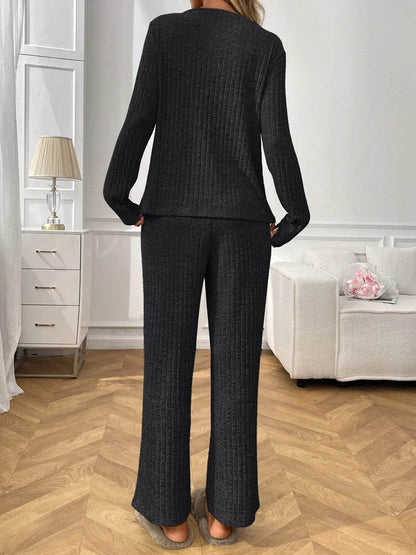 Ribbed Long Sleeve Top and Pants Lounge Set Trendsi 6e3b588e17bd40b89746bc41c061551b-Max-Origin