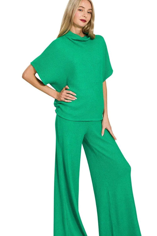 Zenana Sweater Mock Neck Top & Long Pants Set K GREEN Trendsi 6e5e5c8c-5714-494b-9a0e-6e7ec959f65e-Max-Origin