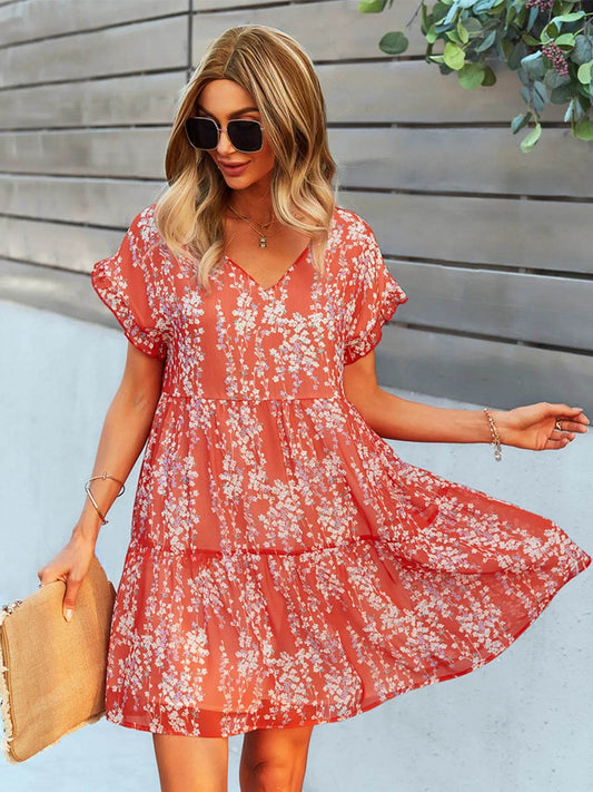 Floral Print V-Neck Ruffle Tiered Summer Mini Dress Red Trendsi 6e8f3c44936e484fbaccd409dd69aa61-Max-Origin