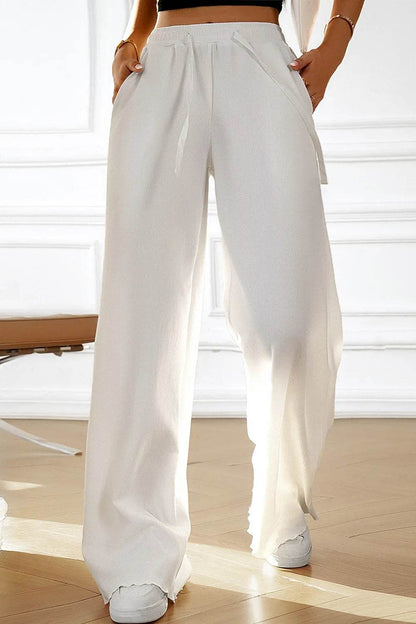 Devine Drawstring Wide Leg Pants with Pocketed White Trendsi 6f1a321a-2212-4d1b-92b3-9936293df0f3-Max