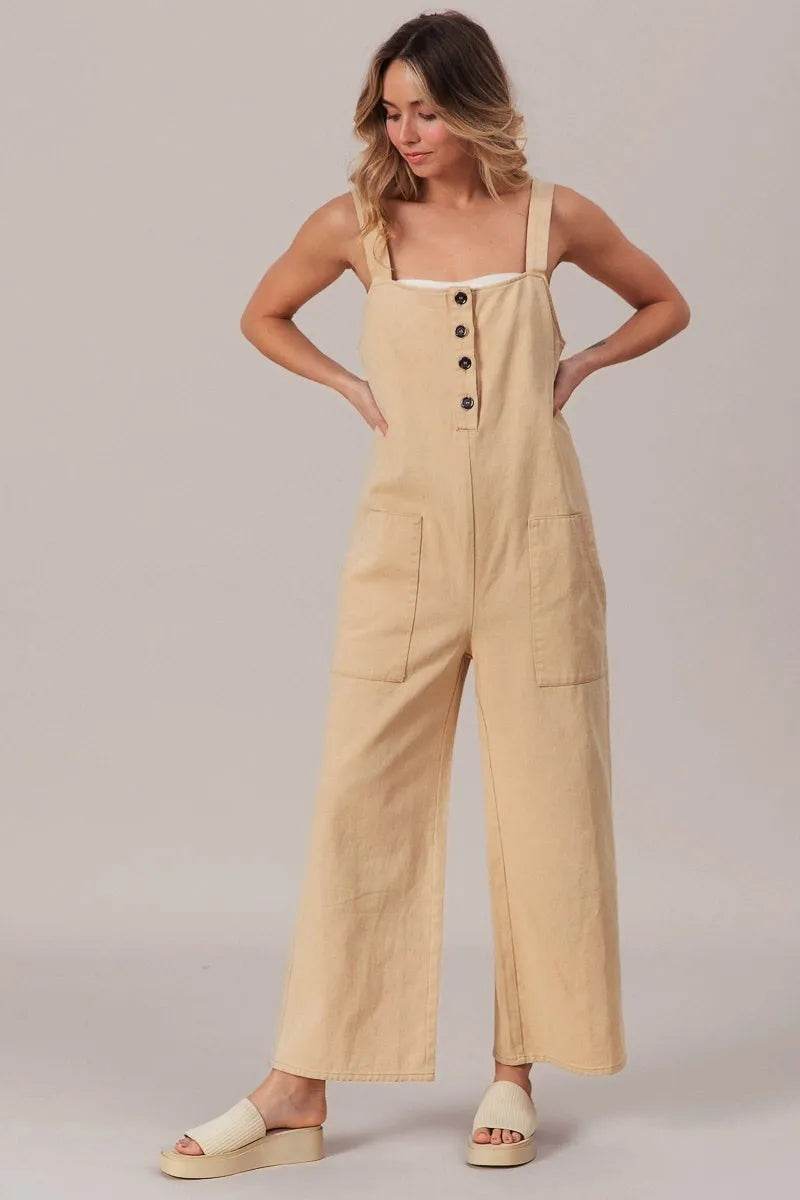 BiBi Washed Denim Buttoned Overall Jumpsuit Trendsi 6f50f328ba754e2c8d769c675bd44441-Max-Origin