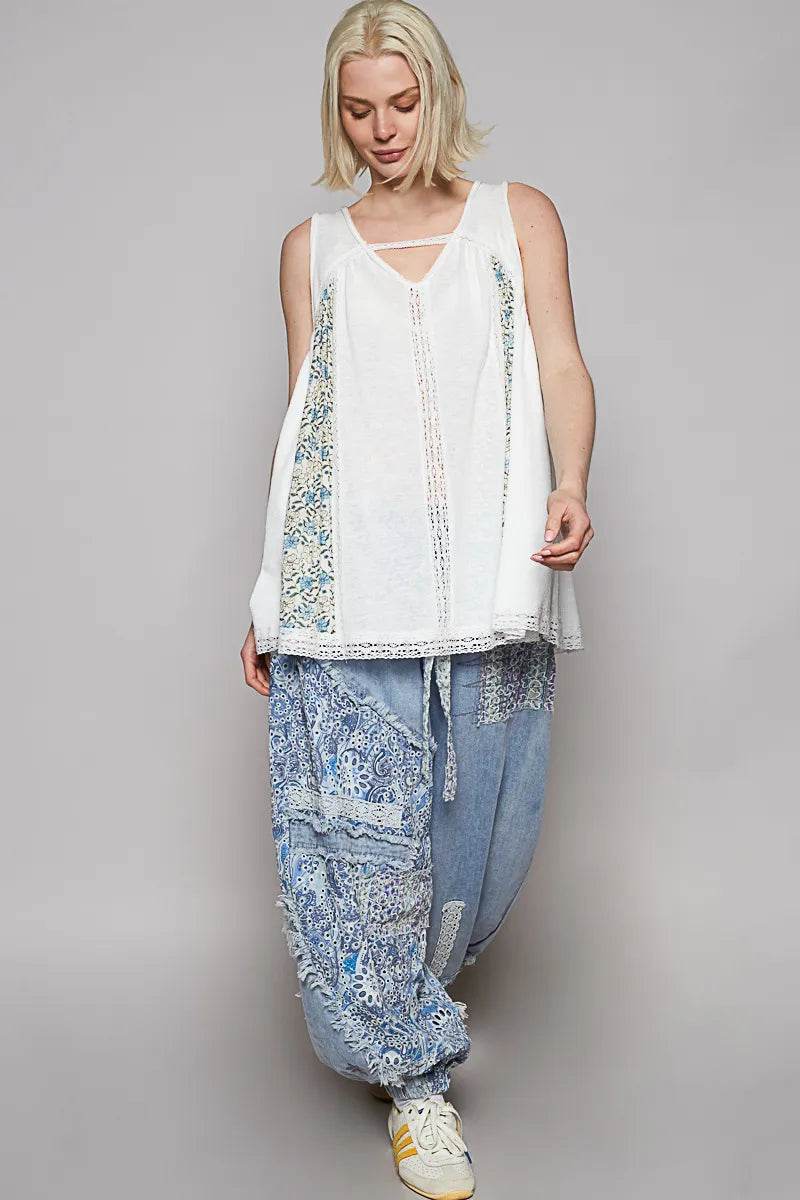 POL V Neck Sleeveless Tank Top with Lace Detail Trendsi 6fe8cd10-efb3-49e5-8dbe-57672790b7e9-Max-Origin