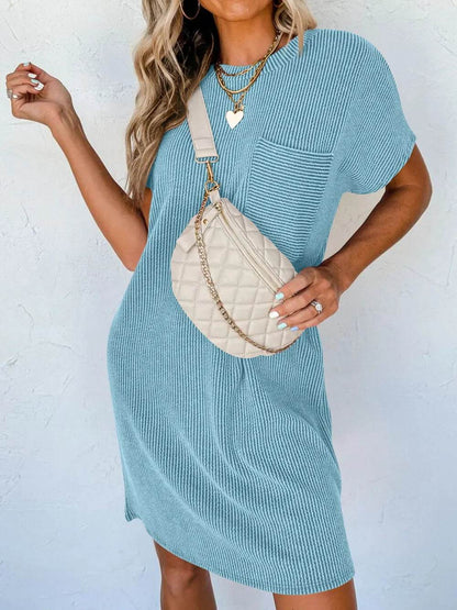 Lovelet Round Neck Short Sleeve Mini Dress Trendsi 6ff7b149-1cbd-4485-9e80-a189f6b44f29-Max