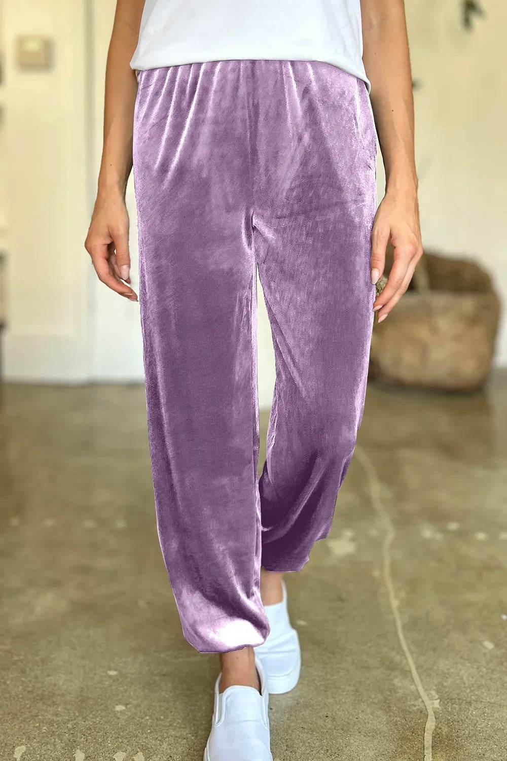 FAM-FAM Pocketed Elastic Waist Joggers Trendsi 702d8689-aba6-43f3-8f14-e968cd332361-Max
