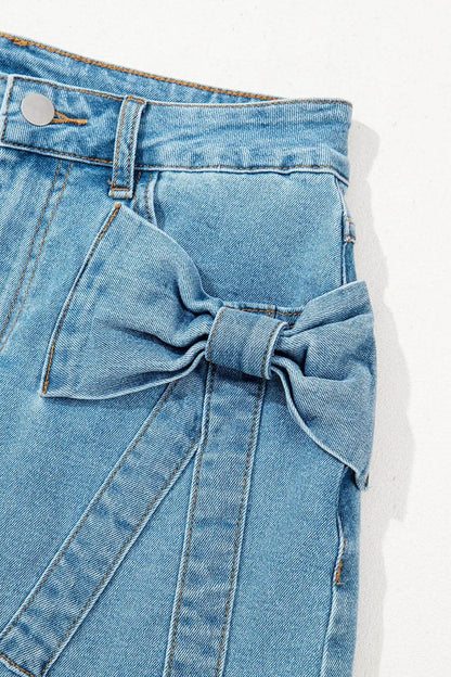 Acid Wash Bowknot Details High Waist Denim Skirt Trendsi 703a9dcd-9537-43fd-ba50-68e065d58172-Max-Origin
