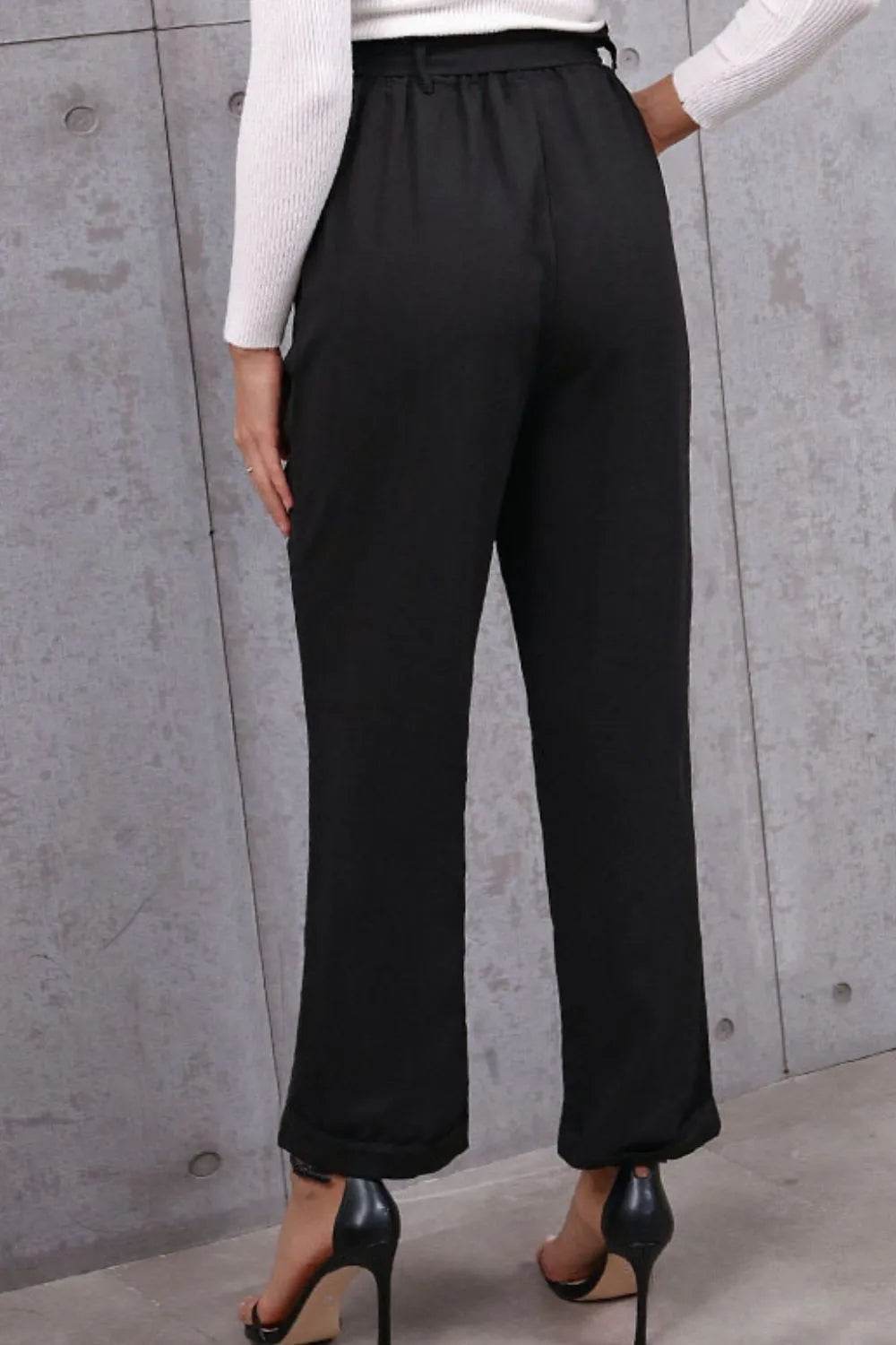 Belted Paperbag Waist Pants Trendsi 70912446-d4a2-45ae-9aec-9654a73ed51b-Max-Origin