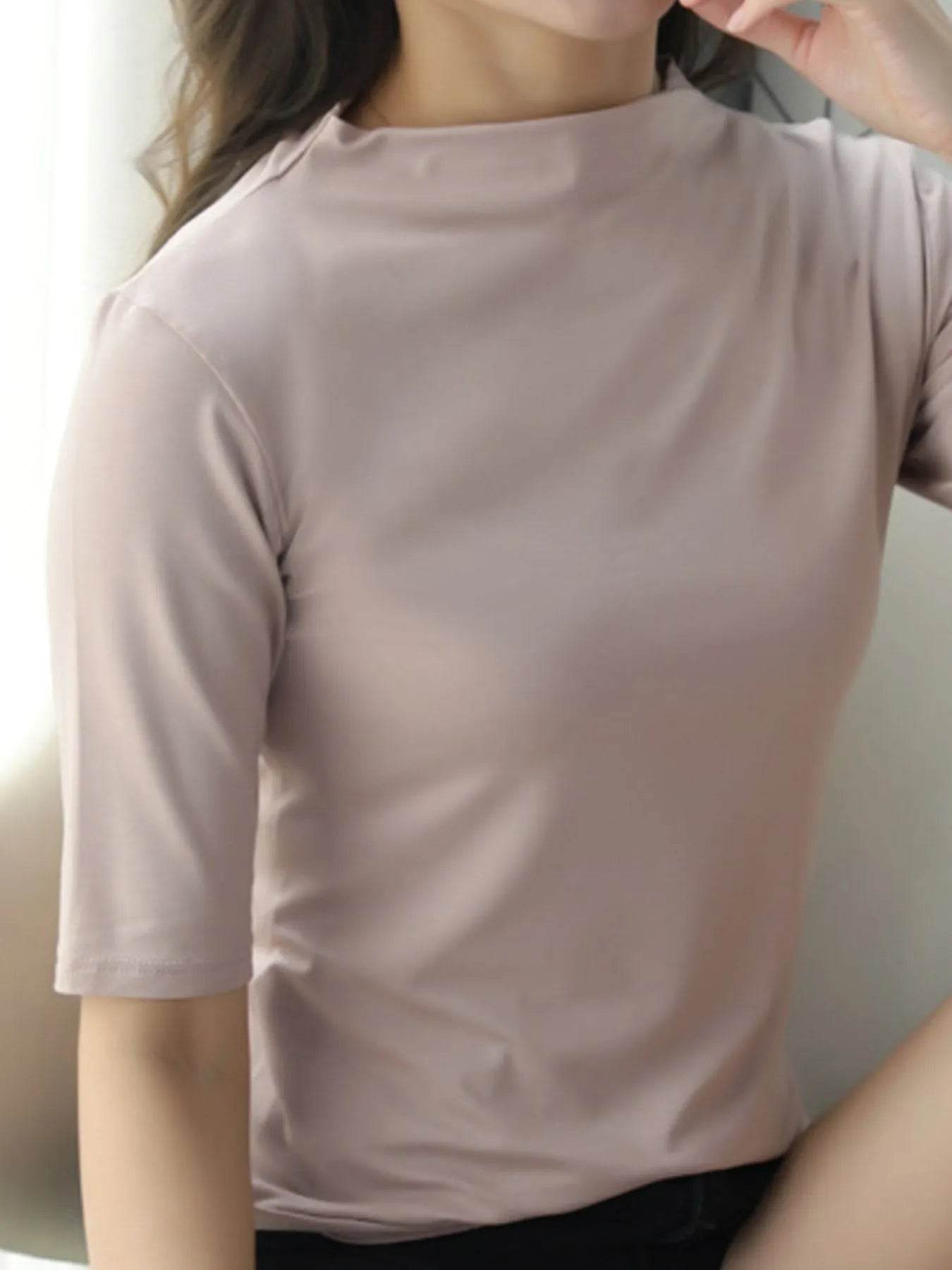 Solid Color Short Sleeve T-Shirt Trendsi 70b94afc-2fd7-4b33-9612-a35ec3d7beb7-Max-Origin