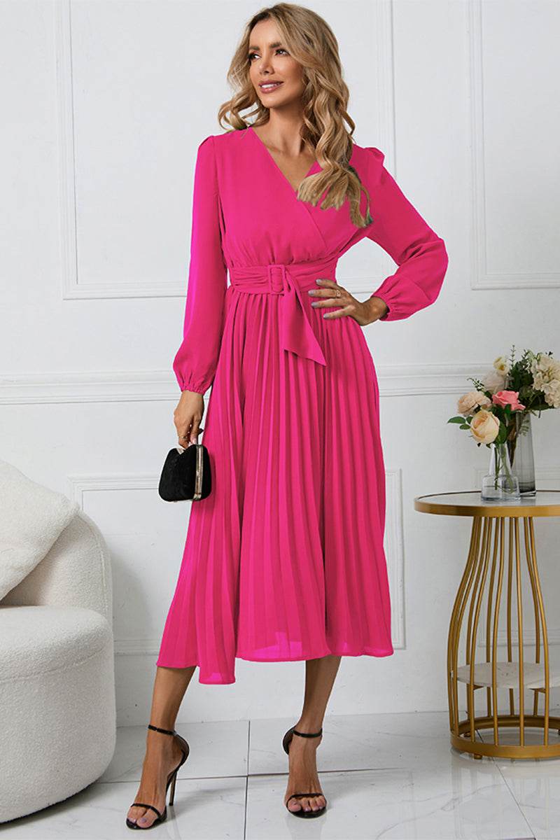 V-Neck Long Sleeve Tie Waist Midi Dress Trendsi 70ce65fbf7bc484ba0a410ec1012138c-Max